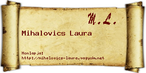 Mihalovics Laura névjegykártya